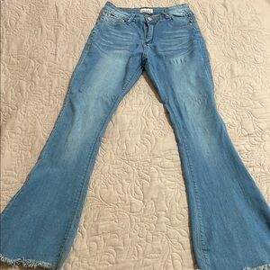 Women's Blue Flared Jeans